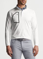 Forge Camo Performance Quarter-Zip in White by Peter Millar