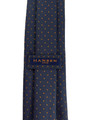 Luxury Navy with Brown Dots Woven Silk Tie by Hansen 1902