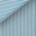 Green Candy Stripe 100s 2-Ply Downing Poplin Custom Dress Shirt by Hansen 1902