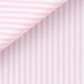 Pink Bengal Stripe 100s 2-Ply Downing Poplin Custom Dress Shirt by Hansen 1902