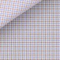 Brown and Blue Price of Wales Check 100s 2-Ply Zephir 4489 Custom Dress Shirt by Hansen 1902