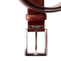 Italian Marbled Calf 35mm Belt in Cognac by L.E.N.