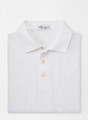 Solid Performance Jersey Polo Knit-Collar in White by Peter Millar