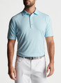 Bishop Performance Jersey Polo in Shaved Ice by Peter Millar