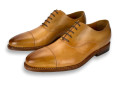 Macon Cap Toe Oxford Shoe in Saddle Tan By Armin Oehler