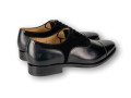 Macon II Cap Toe Oxford Shoe in Black Leather and Suede By Armin Oehler