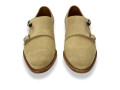 Charleston II Double Monk in Sand Tan Suede By Armin Oehler