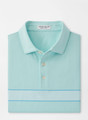 Lane Performance Jersey Polo in Celeste by Peter Millar