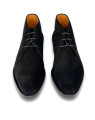Calabash Chukka with Vibram Sole in Black Suede By Armin Oehler