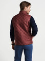 Essex Quilted Travel Vest in Cranberry by Peter Millar