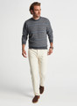 Conway Wool Cashmere Fair Isle Crew in Iron by Peter Millar
