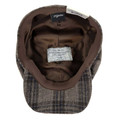 Vitale Barberis Canonico Newsboy Classic Cap in Brown by Wigens