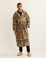 Cotton Terry Velour Robe in Harding Star Grey by Pendleton