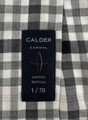 Luxe Herringbone Twill Melange Sport Shirt in Smoke by Calder Carmel