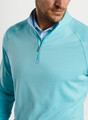 Beaumont Performance Quarter-Zip in Cabana Blue by Peter Millar