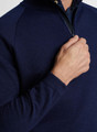Holmes Quarter-Zip Sweater in Navy by Peter Millar