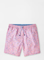 Shark Sighting Swim Trunk in Palmer Pink by Peter Millar