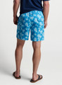 Linework Monstera Swim Trunk in Sea Salt by Peter Millar