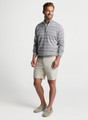 Eastham Striped Quarter-Zip Sweater in British Grey by Peter Millar