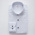 4Flex Jersey Cotton Modern Fit Stretch Knit Shirt with Spread Collar in Light Pastel Blue by Emanuel Berg.