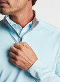 Stealth Performance Quarter-Zip in Iced Aqua by Peter Millar