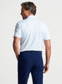 Rhythm Performance Jersey Polo in White and Blue Frost by Peter Millar