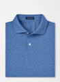 Staccato Performance Jersey Polo in Cascade Blue by Peter Millar