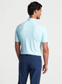 Diamond In The Rough Performance Jersey Polo in Iced Aqua by Peter Millar