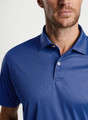Featherweight Crown Check Polo in Navy by Peter Millar