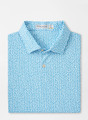 Featherweight Performance Golf On The Rocks Polo in White by Peter Millar