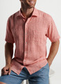 Sandblast Linen Sport Shirt in Clay Rose by Peter Millar