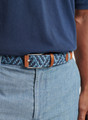 Cotton Melange Braided Belt in Maritime by Peter Millar