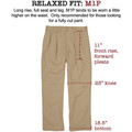 Vintage Twill Pant - Model M1P Relaxed Fit Forward Pleat in British Khaki by Bills Khakis