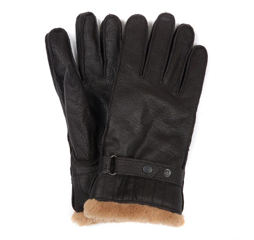 barbour utility gloves brown