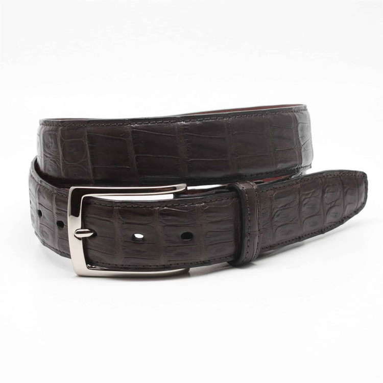 South American Caiman Belt in Brown by Torino Leather Co.