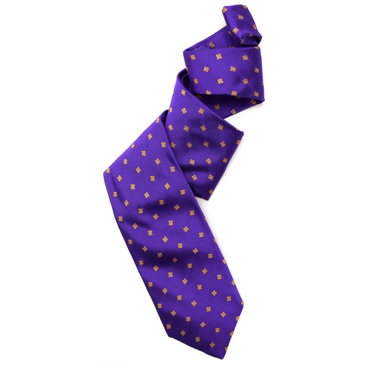 Best of Class Purple and Orange 'Venture' Silk Faille Tie by Robert Talbott