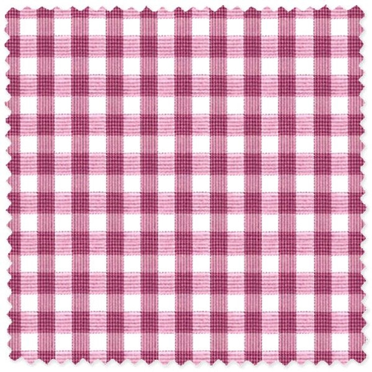 Pink Gingham 'Canclini 120's' Cotton Broadcloth Custom Dress Shirt by Skip Gambert