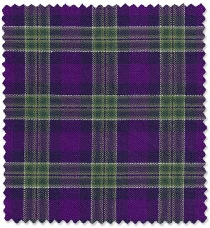 Purple and Green Plaid Custom Dress Shirt by Robert Talbott