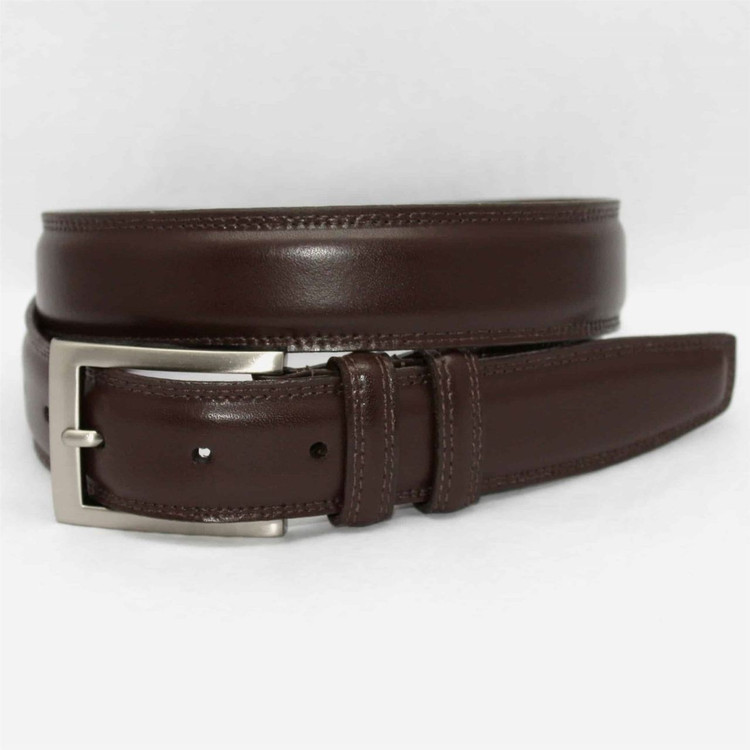 Italian Aniline Leather Belt in Brown by Torino Leather Co.