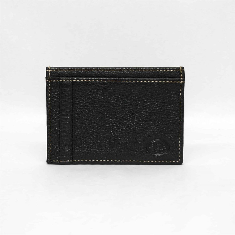 Tumbled Glove Leather ID/Card Case in Black by Torino Leather Co.