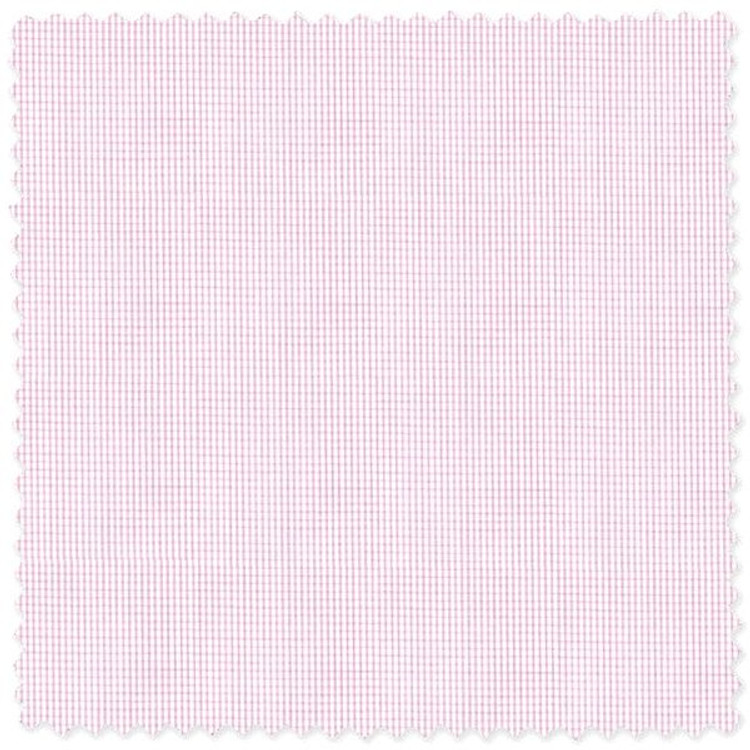 Pink Check 'Royal 200's' Cotton Broadcloth Custom Dress Shirt by Skip Gambert