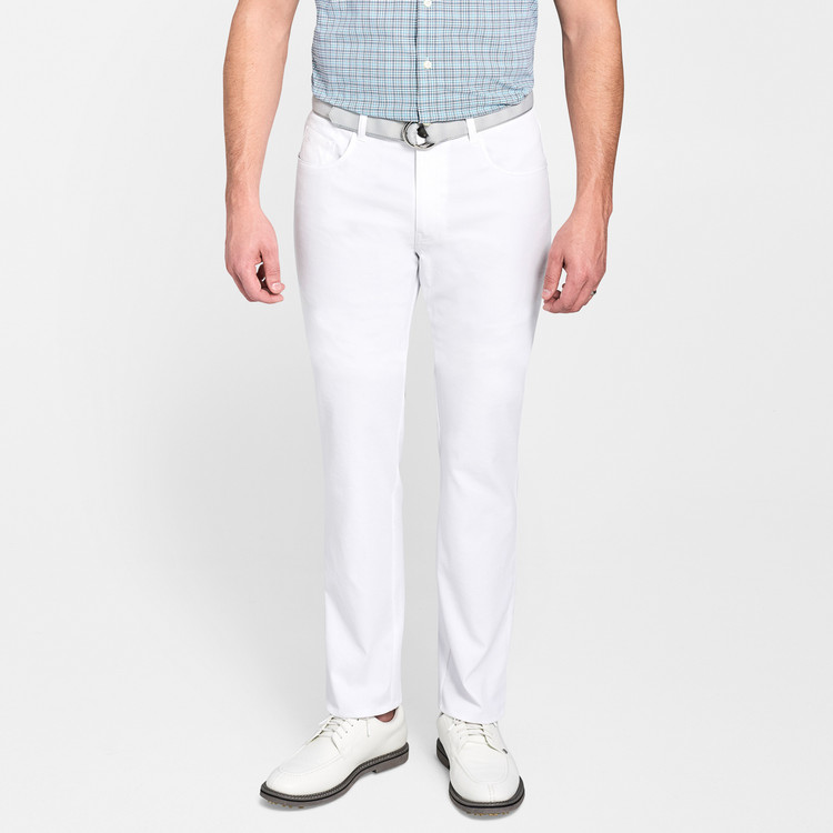 EB66 Performance Five-Pocket Pant in White by Peter Millar