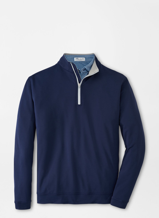 Maven Performance Quarter-Zip in Navy by Peter Millar - Hansen's