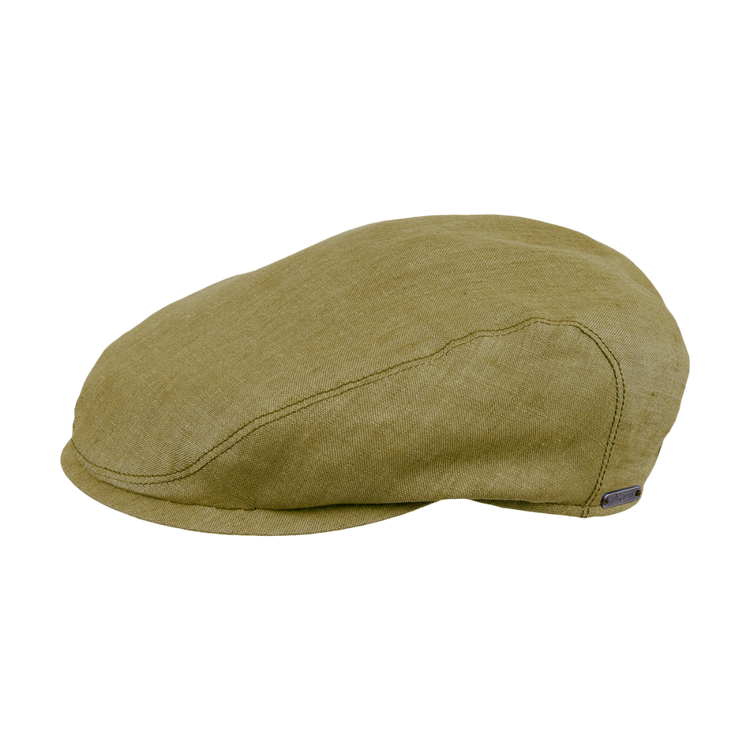 Classic Linen Ivy Slim Cap in Olive by Wigens