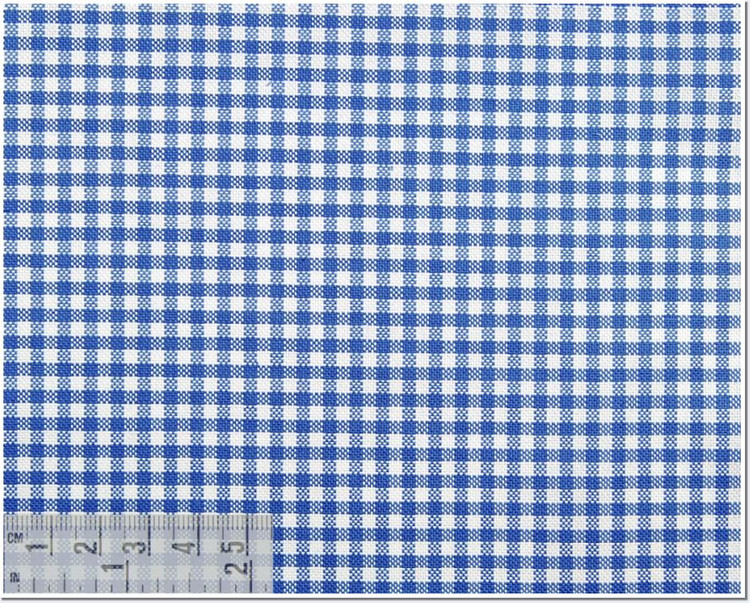 Oxford Check Custom Dress Shirt in Royal Blue (1650) by Emanuel Berg