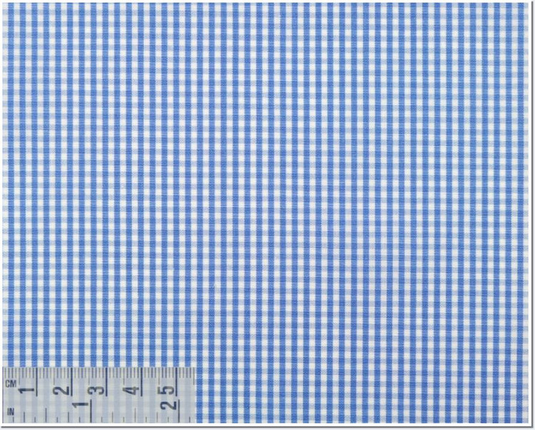 Poplin Check 100's 2-Ply Custom Dress Shirt in Light Blue (1982) by Emanuel Berg