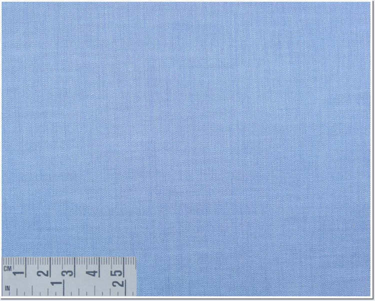 Twill Solid 100's 2-Ply Custom Dress Shirt in Sky Blue (1254) by Emanuel Berg