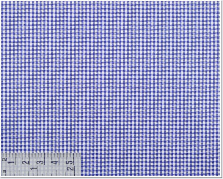 Twill Check 100's 2-Ply Custom Dress Shirt in Blue (1286) by Emanuel Berg