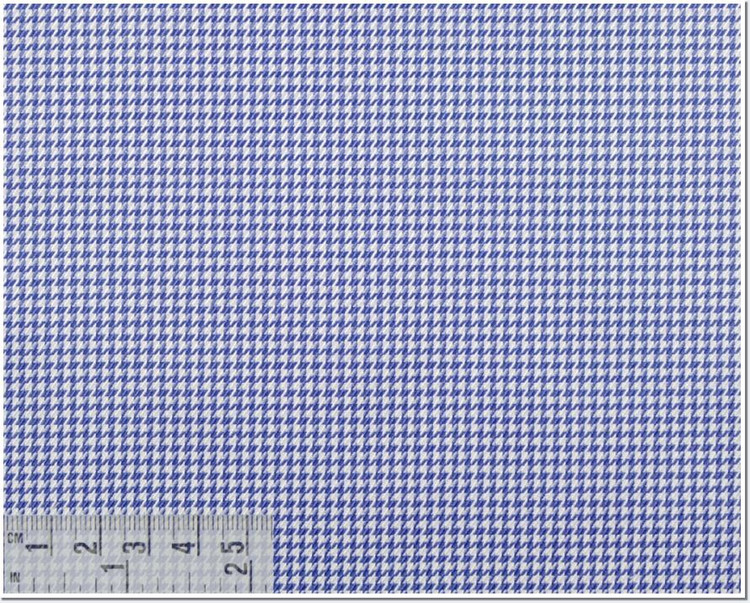 Twill Check 100's 2-Ply Custom Dress Shirt in Blue (1238) by Emanuel Berg
