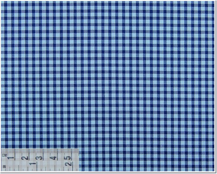 Twill Check 100's 2-Ply Custom Dress Shirt in Blue (1899) by Emanuel Berg